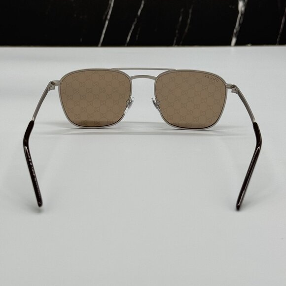 NEW GUCCI SUNGLASSES SILVER BROWN UNISEX EYEWEAR GUCCI GG1881S 004 main image 7